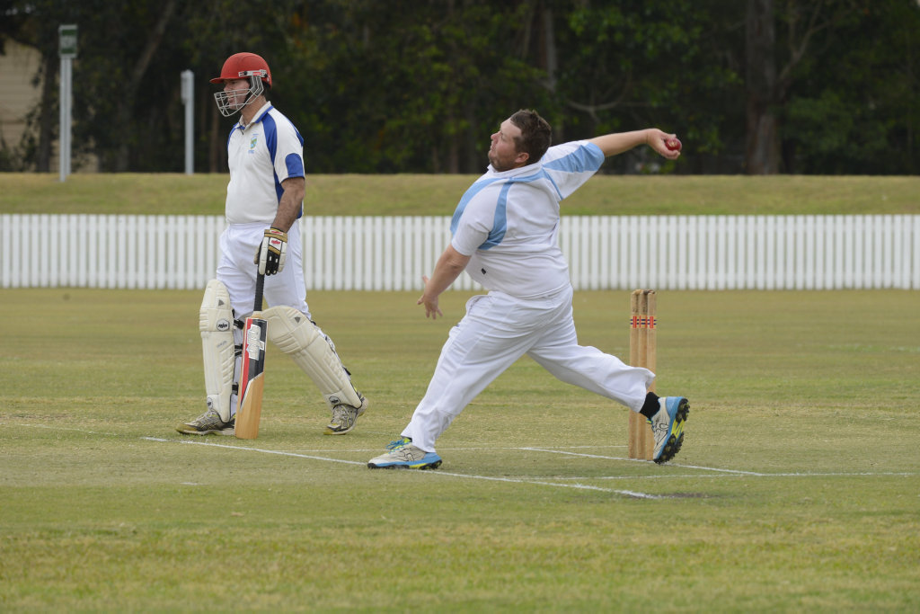 Iluka bowler Zac Newton during the LCCA match between Harwood and Iluka/Brushgrove at Harwood Oval on Saturday 22nd October 2016. Iluka bowler Zac Newton during the LCCA match between Harwood and Iluka/Brushgrove at Harwood Oval on Saturday 22nd October 2016.