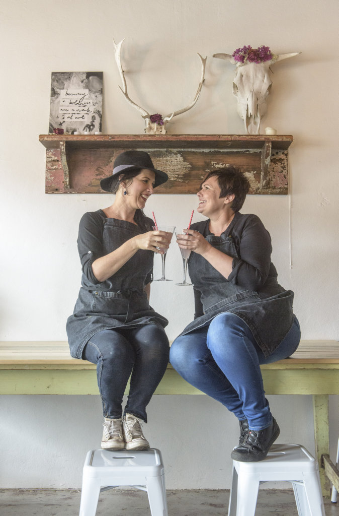 Owners of Heart and Soul Cafe Rachael Koning and Shelley Kirk celebrate two years in business. Photo Adam Hourigan / The Daily Examiner Owners of Heart and Soul Cafe Rachael Koning and Shelley Kirk celebrate two years in business. Photo Adam Hourigan / The Daily Examiner