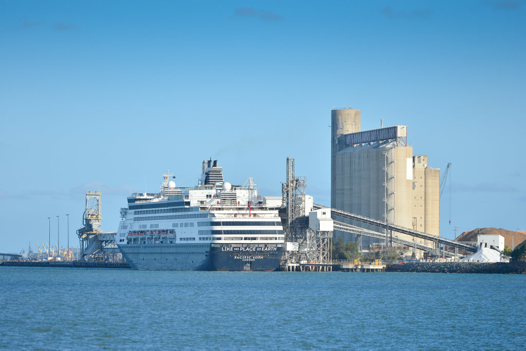 P&O's cruise liner Pacific Eden spent the day in Gladstone yesterday with thousands coming ashore to spend . P&O's cruise liner Pacific Eden spent the day in Gladstone yesterday with thousands coming ashore to spend .