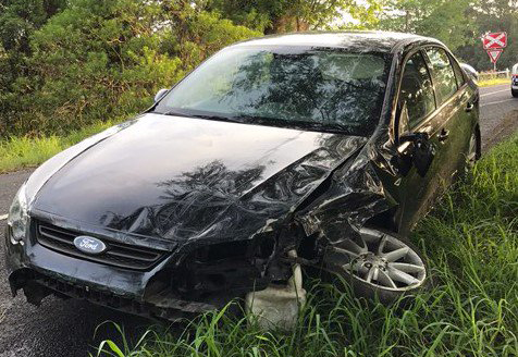 The badly damaged vehicle involved in the incident was recovered from Rosewood earlier this morning. The badly damaged vehicle involved in the incident was recovered from Rosewood earlier this morning.