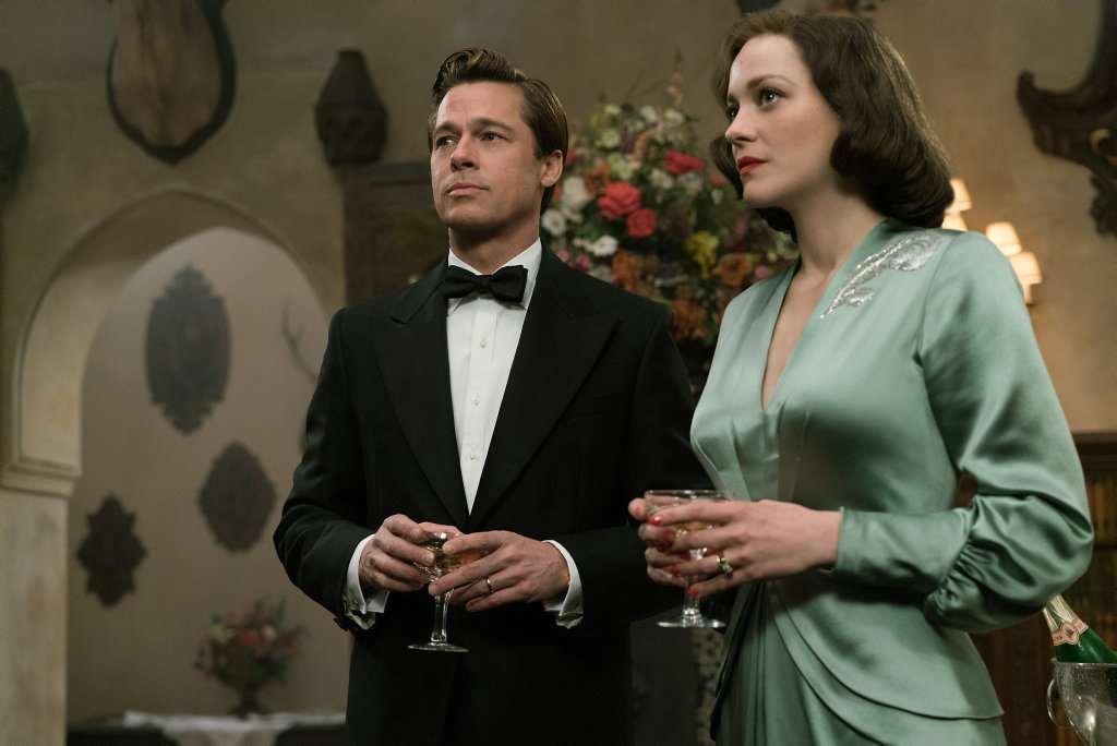 Brad Pitt and Marion Cotillard in a scene from the movie Allied. Brad Pitt and Marion Cotillard in a scene from the movie Allied.