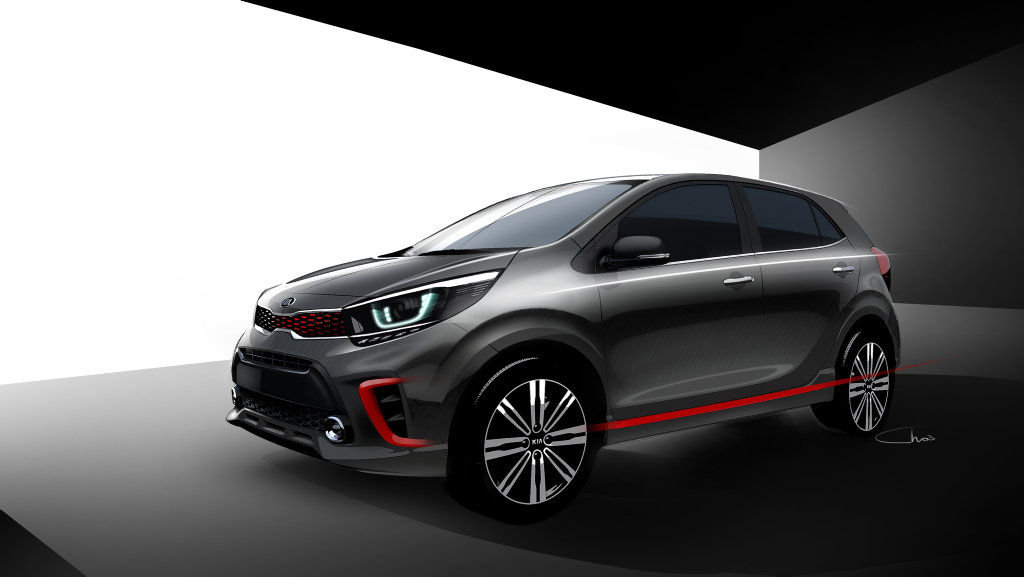 Kia shows off its new Picanto city car