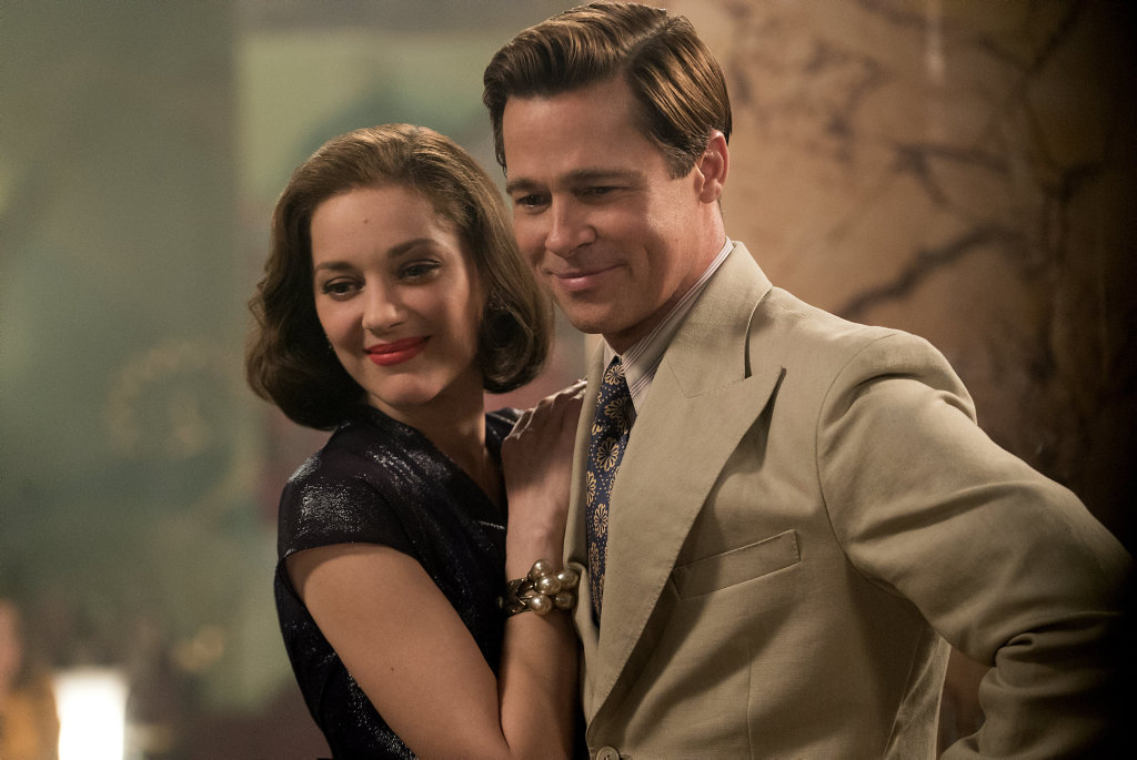 FOR REVIEW AND PREVIEW PURPOSES ONLY. Brad Pitt and Marion Cotillard in a scene from the movie Allied. Supplied by Paramount Pictures. FOR REVIEW AND PREVIEW PURPOSES ONLY. Brad Pitt and Marion Cotillard in a scene from the movie Allied. Supplied by Paramount Pictures.