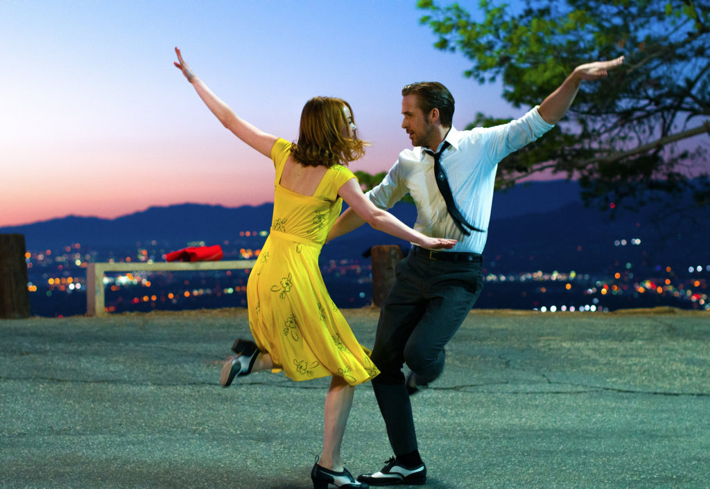 FOR REVIEW AND PREVIEW PURPOSES ONLY. Emma Stone and Ryan Gosling in a scene from the movie La La Land. Supplied by Entertainment One Films. FOR REVIEW AND PREVIEW PURPOSES ONLY. Emma Stone and Ryan Gosling in a scene from the movie La La Land. Supplied by Entertainment One Films.