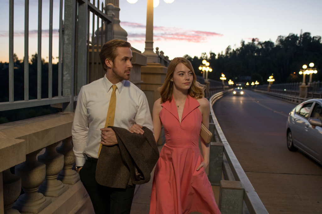 FOR REVIEW AND PREVIEW PURPOSES ONLY. Ryan Gosling and Emma Stone in a scene from the movie La La Land. Supplied by Entertainment One Films. FOR REVIEW AND PREVIEW PURPOSES ONLY. Ryan Gosling and Emma Stone in a scene from the movie La La Land. Supplied by Entertainment One Films.