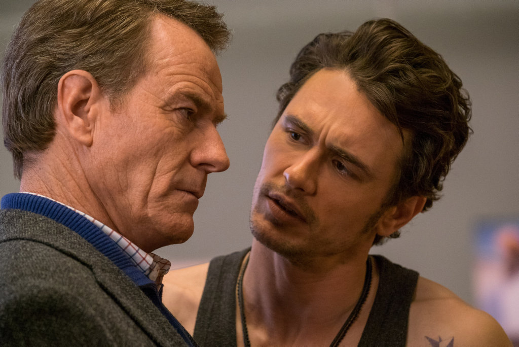 Bryan Cranston and James Franco in a scene from the movie Why Him? Bryan Cranston and James Franco in a scene from the movie Why Him?