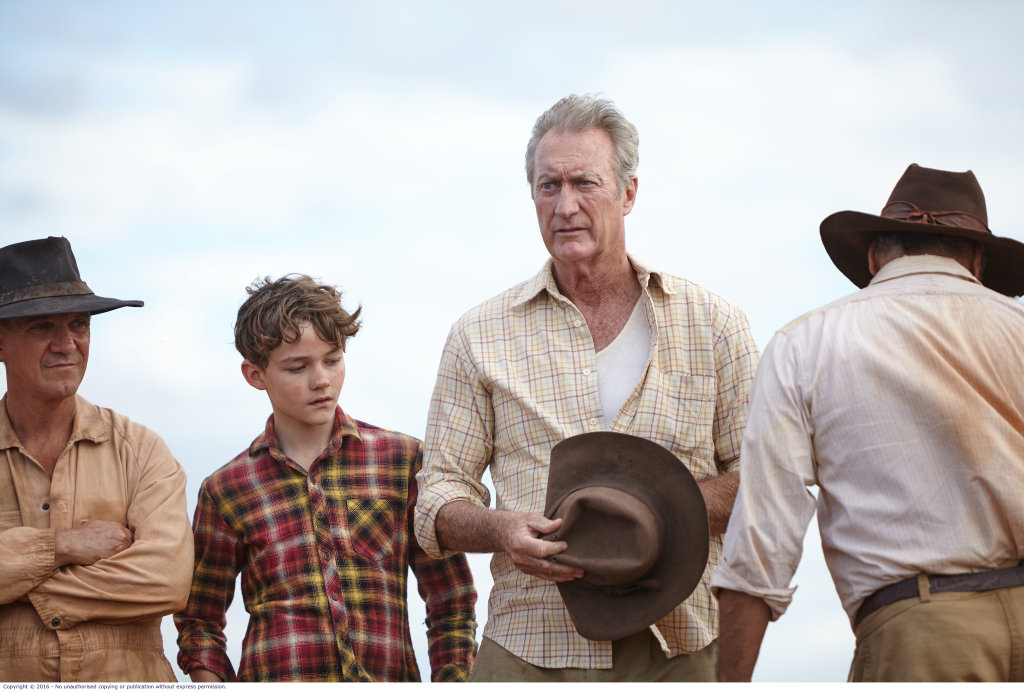 FOR REVIEW AND PREVIEW PURPOSES ONLY. Levi Miller and Bryan Brown in a scene from the movie Red Dog: True Blue. Supplied by Roadshow Films. FOR REVIEW AND PREVIEW PURPOSES ONLY. Levi Miller and Bryan Brown in a scene from the movie Red Dog: True Blue. Supplied by Roadshow Films.