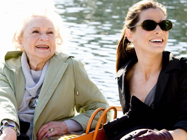 Betty White and Sandra Bullock in a scene from 2009 film The Proposal. Betty White and Sandra Bullock in a scene from 2009 film The Proposal.