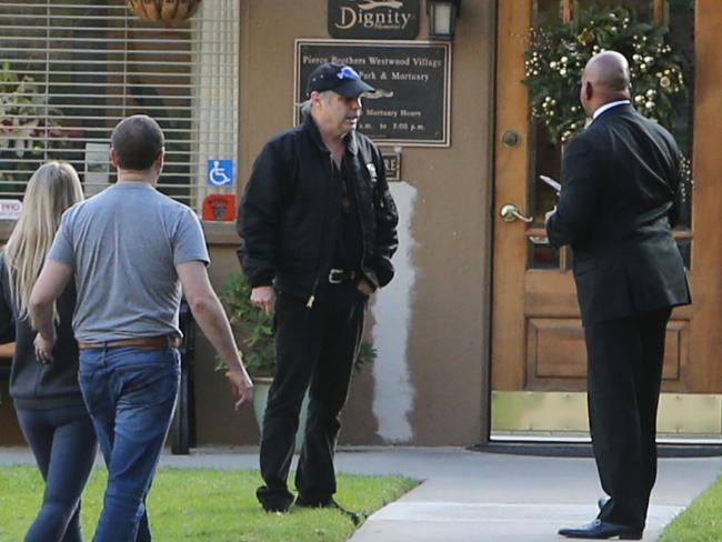 Todd Fisher (centre), Debbie Reynold's son and Carrie Fisher's brother, visits Hollywood Forever Cemetery in Los Angeles. Todd Fisher (centre), Debbie Reynold's son and Carrie Fisher's brother, visits Hollywood Forever Cemetery in Los Angeles.