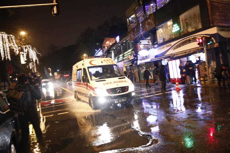 An ambulance rushes from the scene of an attack in Istanbul. An ambulance rushes from the scene of an attack in Istanbul.