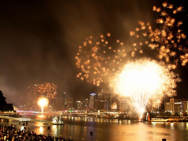 New Year’s Eve at Southbank in Brisbane. New Year’s Eve at Southbank in Brisbane.