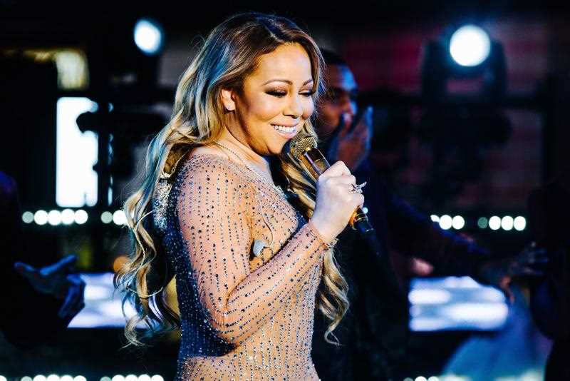 Mariah Carey performs at the New Year's Eve celebration in Times Square on Saturday, Dec. 31, 2016, in New York.