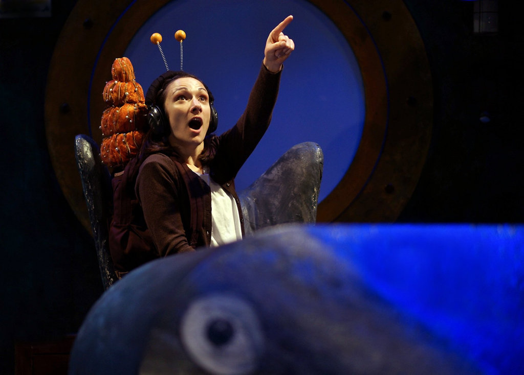 A scene from the stage show The Snail and the Whale. A scene from the stage show The Snail and the Whale.
