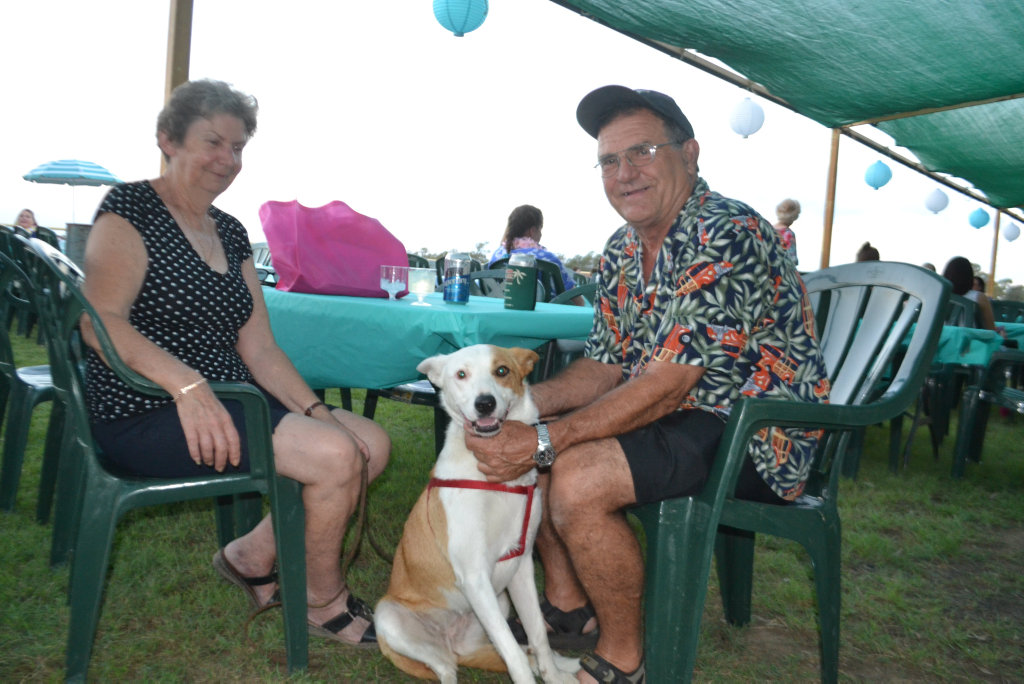 Image for sale: Marie and Peter Gray with Princess at the Miles New Years Eve beach party celebrations. 31/12/16.