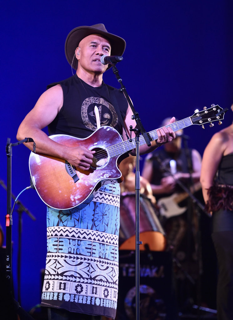 Musician Opetaia Foa'i performs onstage at the world premiere of Disney's Moana. Musician Opetaia Foa'i performs onstage at the world premiere of Disney's Moana.