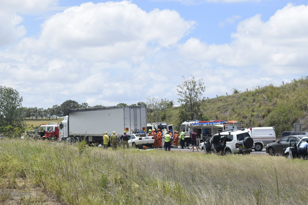 COLLISION: A man has been injured in a serious two vehicle crash at Clarenza. COLLISION: A man has been injured in a serious two vehicle crash at Clarenza.