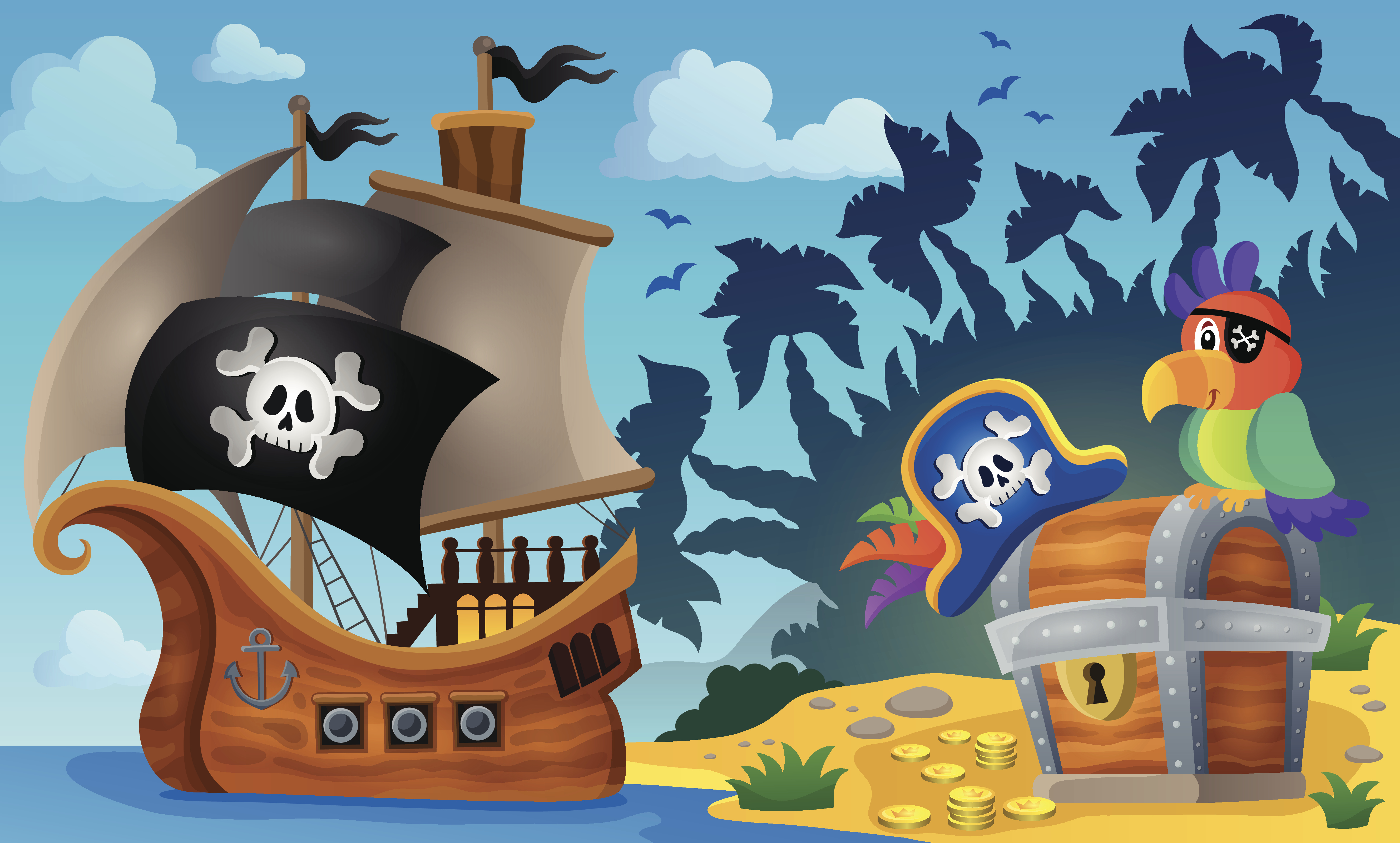 The birds turned out to be much more resilient than the sailors turned pirates, so the tale goes. The birds turned out to be much more resilient than the sailors turned pirates, so the tale goes.
