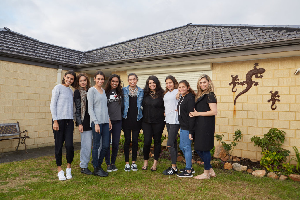 Mum Daniella Borg, third from left, and her nine daughters star in the new TV series Family Rules. Mum Daniella Borg, third from left, and her nine daughters star in the new TV series Family Rules.