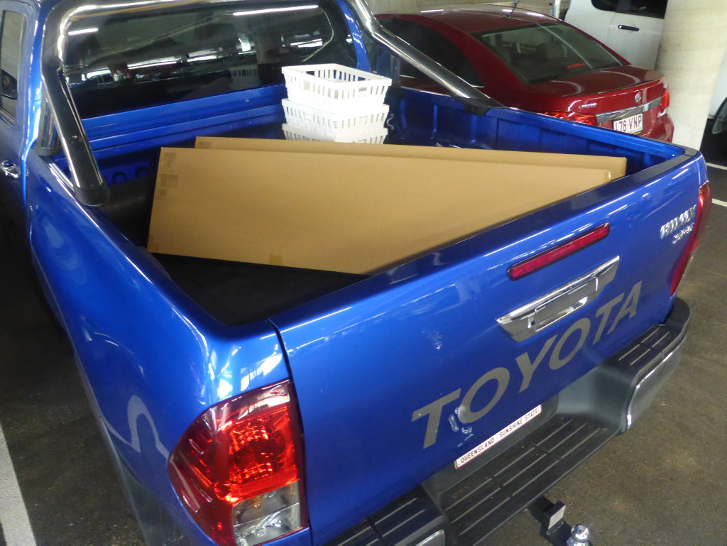Ikea trip in long term test 2016 Toyota HiLux SR5. Ikea trip in long term test 2016 Toyota HiLux SR5.