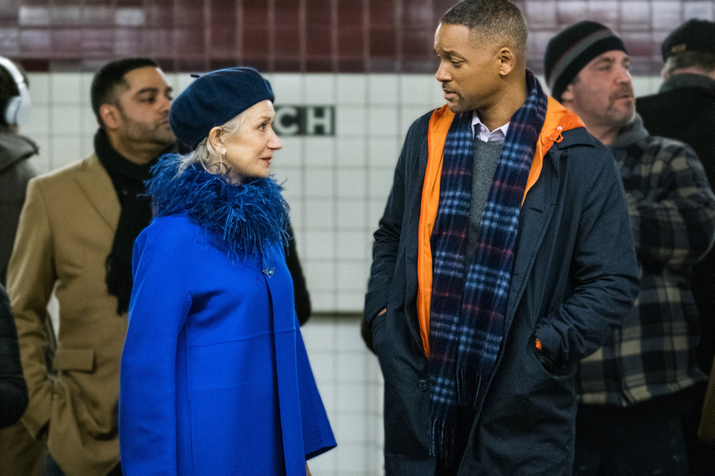 Helen Mirren and Will Smith in a scene from the movie Collateral Beauty. Helen Mirren and Will Smith in a scene from the movie Collateral Beauty.