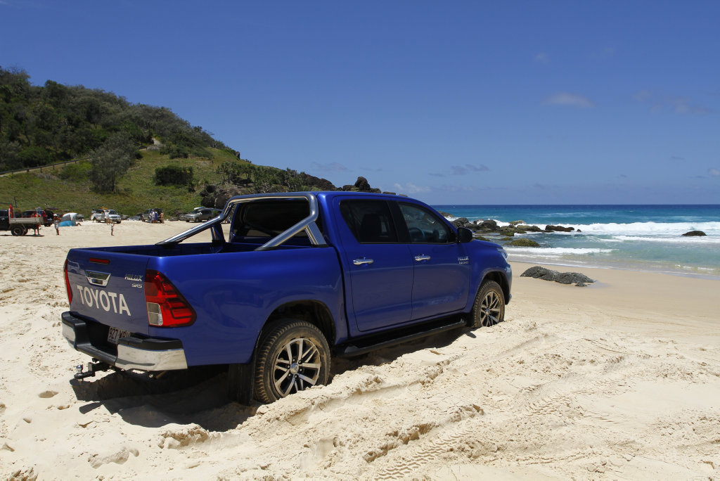 2016 Toyota HiLux Double Cab 4x4 SR5 at Double Island Point, Qld. 2016 Toyota HiLux Double Cab 4x4 SR5 at Double Island Point, Qld.