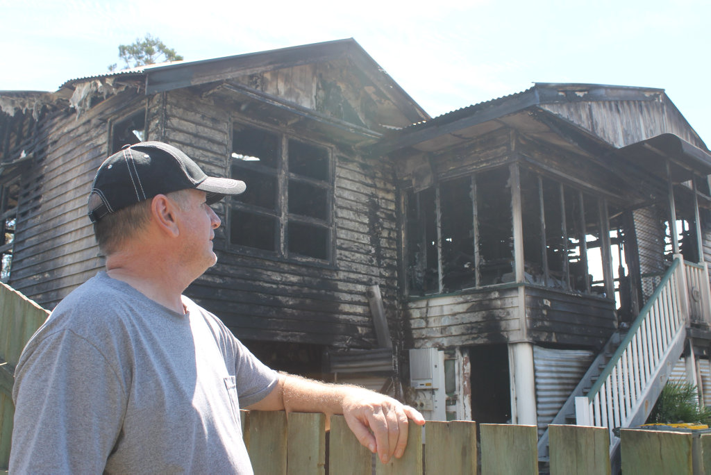 Gary Booth lives next door to the house that caught fire in Granville on January 12. He said the frightening experience was surreal. Gary Booth lives next door to the house that caught fire in Granville on January 12. He said the frightening experience was surreal.