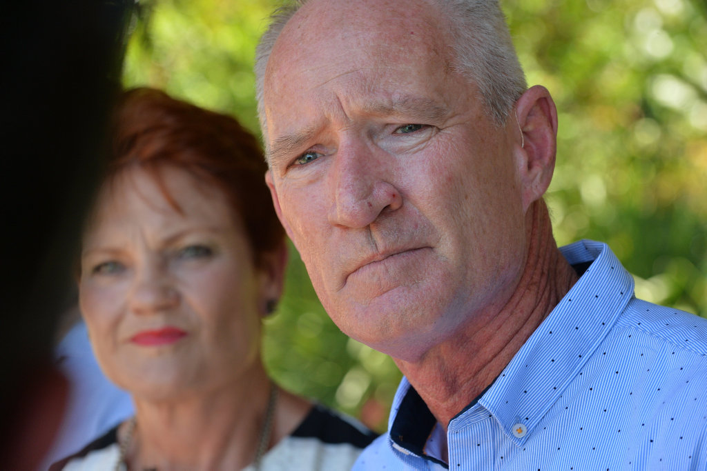 Queensland One Nation leader Steve Dickson with Pauline Hanson Queensland One Nation leader Steve Dickson with Pauline Hanson