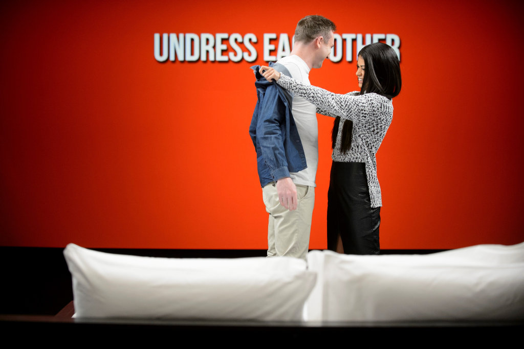 Nathan and Tahlia meet for the first time on the TV series Undressed. Nathan and Tahlia meet for the first time on the TV series Undressed.