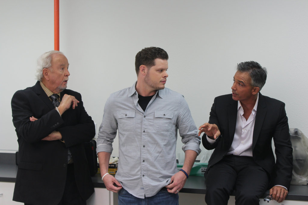 Bill Dear, Derrick Levasseur and Kris Mohandie in a scene from the TV documentary series Is O.J. Innocent? The Missing Evidence. Bill Dear, Derrick Levasseur and Kris Mohandie in a scene from the TV documentary series Is O.J. Innocent? The Missing Evidence.