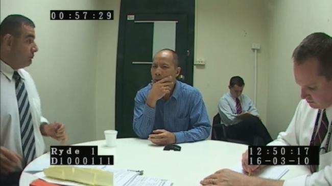 Robert Xie during his final interview March 16, 2010 at Ryde police station. Robert Xie during his final interview March 16, 2010 at Ryde police station.