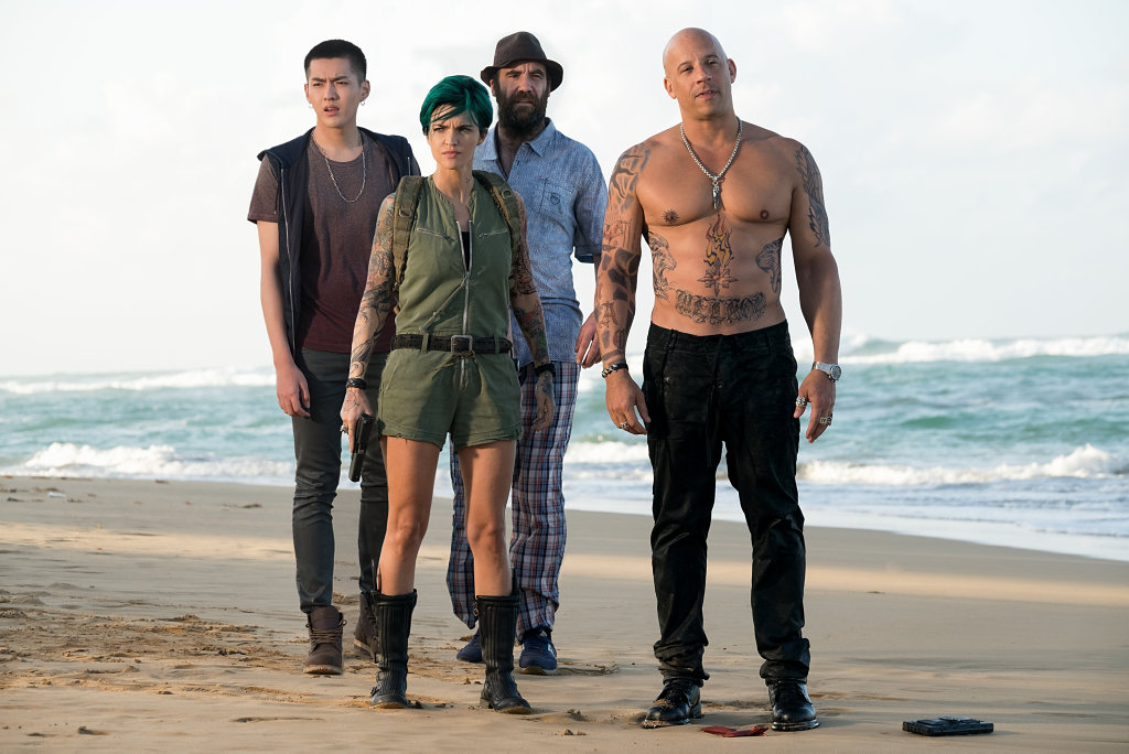 From left, Kris Wu, Ruby Rose, Rory McCann, and Vin Diesel in a scene from the movie xXx: The Return of Xander Cage. From left, Kris Wu, Ruby Rose, Rory McCann, and Vin Diesel in a scene from the movie xXx: The Return of Xander Cage.