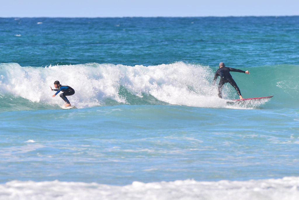 REWARD FOR EFFORT: Paddling out is hard work but it can be very rewarding with the number of waves you are able to catch.