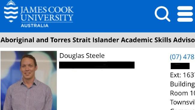 Douglas Steele’s profile remained on the James Cook University website up until his sentencing on Monday. He pleaded guilty in September.
Douglas Steele’s profile remained on the James Cook University website up until his sentencing on Monday. He pleaded guilty in September.