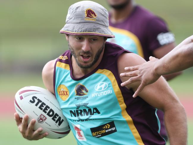 Ben Hunt at Broncos training. Ben Hunt at Broncos training.