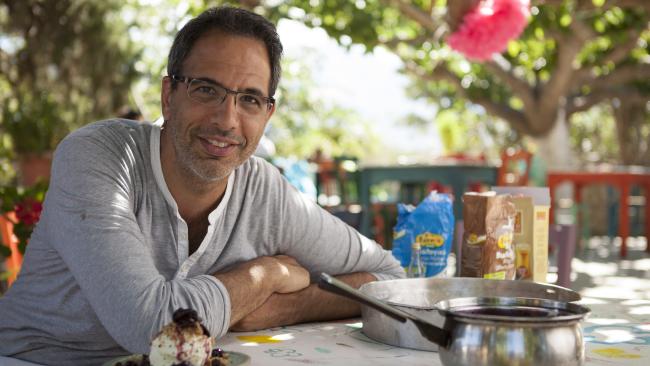 Ottolenghi's Mediterranean Feast TV series has made him a small screen star. Ottolenghi's Mediterranean Feast TV series has made him a small screen star.