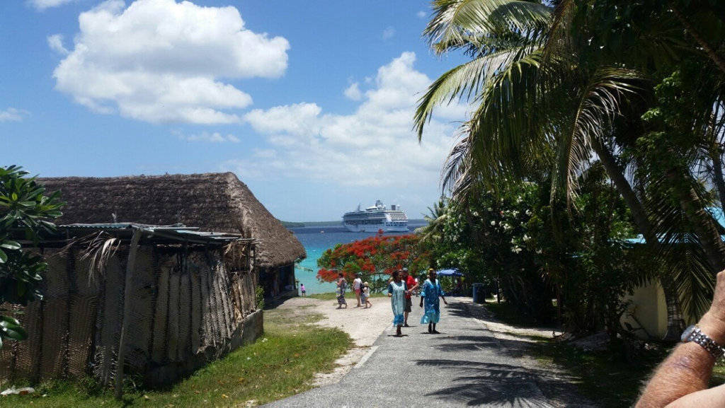 A stop to stretch the legs at Lifou. A stop to stretch the legs at Lifou.