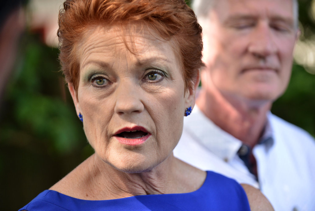 Pauline Hanson... not happy about education department ruling. Pauline Hanson... not happy about education department ruling.