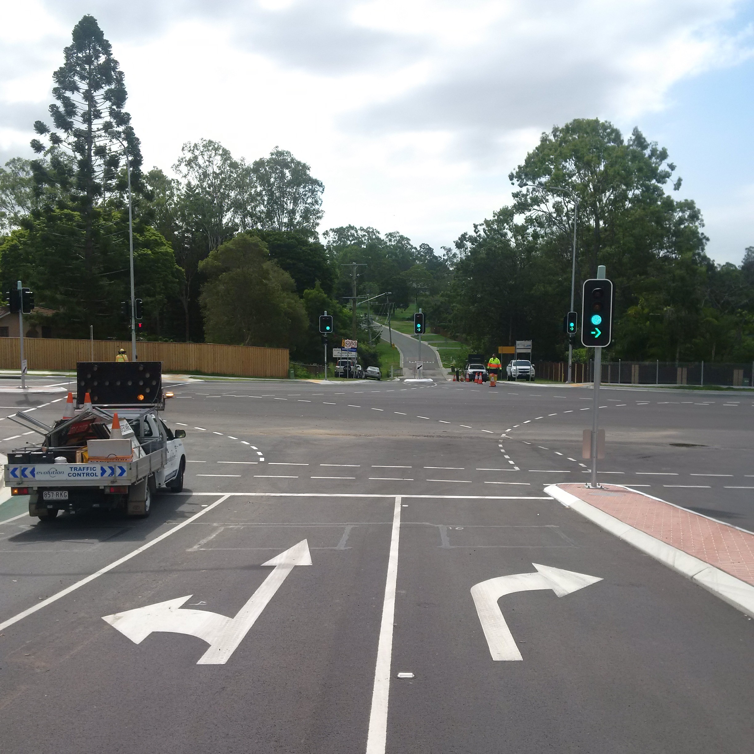 The upgrade includes a dedicated bus bay, upgraded intersection, new traffic lights and widened roads. The upgrade includes a dedicated bus bay, upgraded intersection, new traffic lights and widened roads.