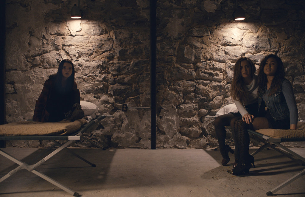 Anya Taylor-Joy, Haley Lu Richardson and Jessica Sula in a scene from the movie Split. Anya Taylor-Joy, Haley Lu Richardson and Jessica Sula in a scene from the movie Split.