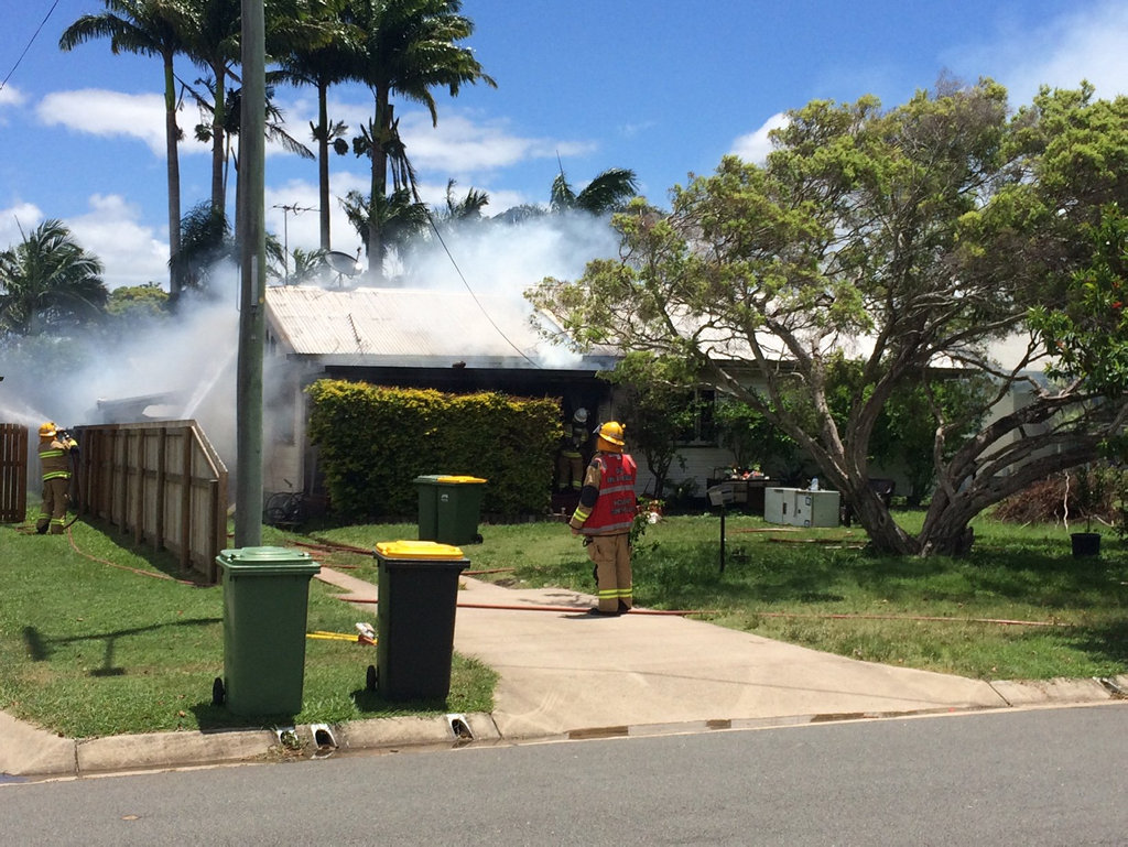 House fire at Johnson Street, West Mackay House fire at Johnson Street, West Mackay