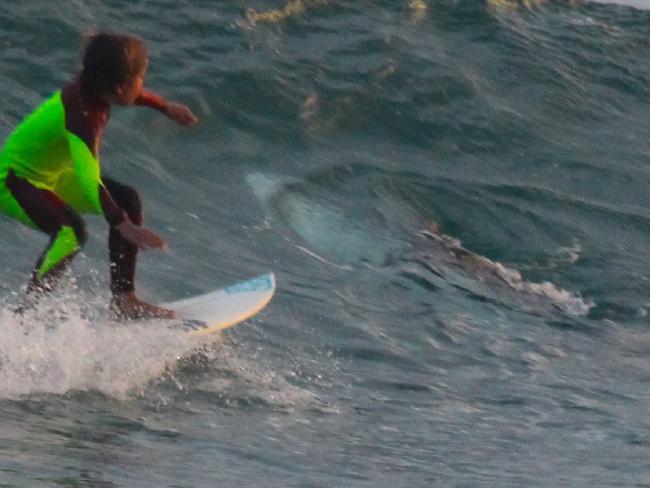 Eden Hasson, 10, had no idea of the danger lurking inside this wave. Eden Hasson, 10, had no idea of the danger lurking inside this wave.