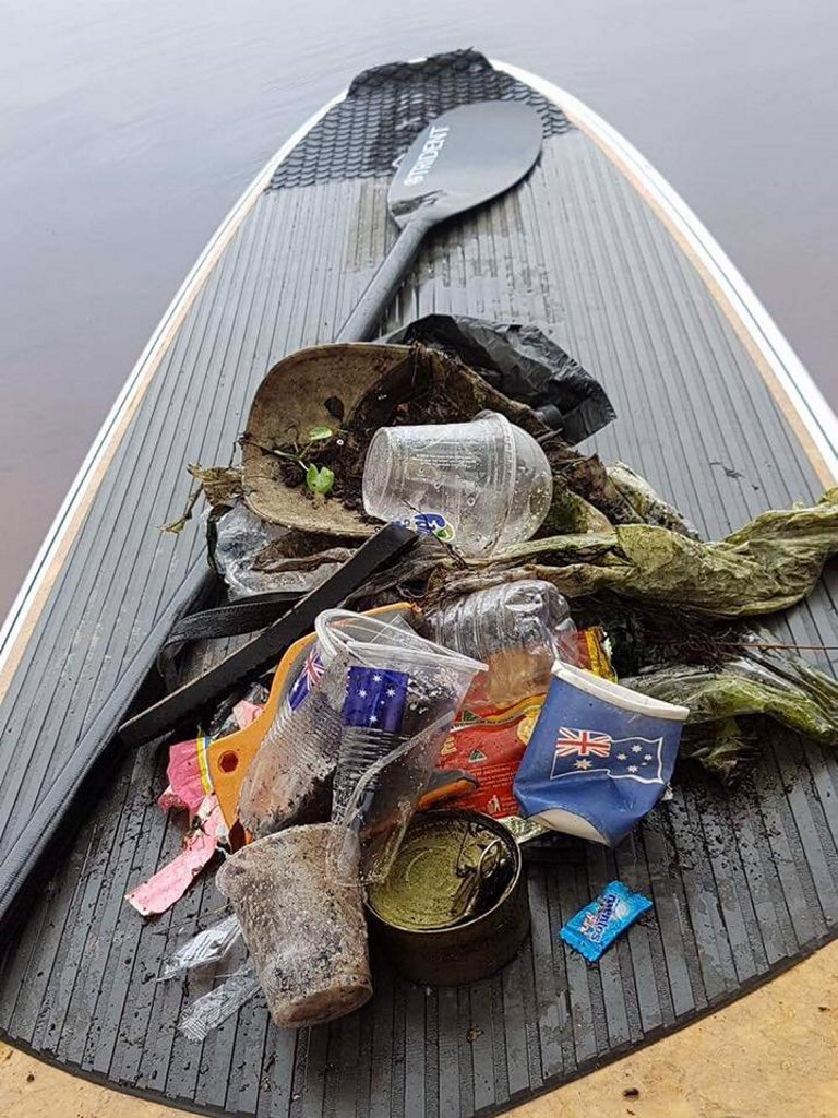 Rubbish cleaned up from Lake Ainsworth this morning. Photos from Lennox Head Resident's Association. Rubbish cleaned up from Lake Ainsworth this morning. Photos from Lennox Head Resident's Association.