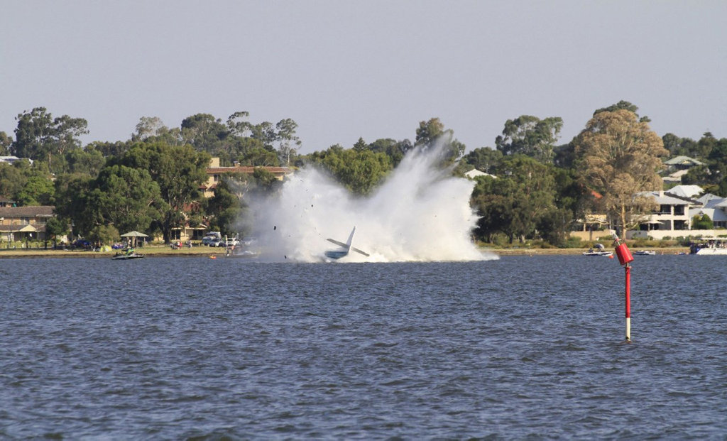 Peter Lynch died when his seaplane crashed into the Swan River in Perth. Photo Vicki Clark Peter Lynch died when his seaplane crashed into the Swan River in Perth. Photo Vicki Clark
