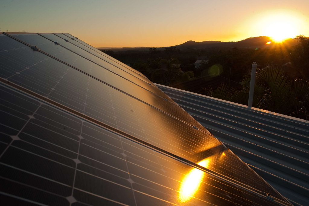 Solar panels Photo: Trevor Veale / The Coffs Coast Advocate. Solar panels Photo: Trevor Veale / The Coffs Coast Advocate.