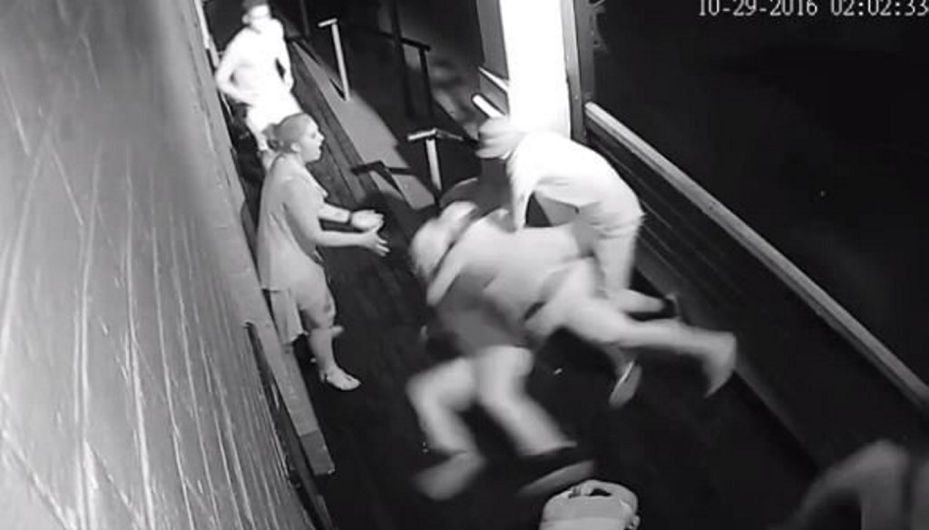 ATTACK: Man tackled to the ground during brawl at The Lounge 1868.