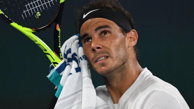 Rafael Nadal was up a break in the fifth set but couldn’t capitalise. Rafael Nadal was up a break in the fifth set but couldn’t capitalise.