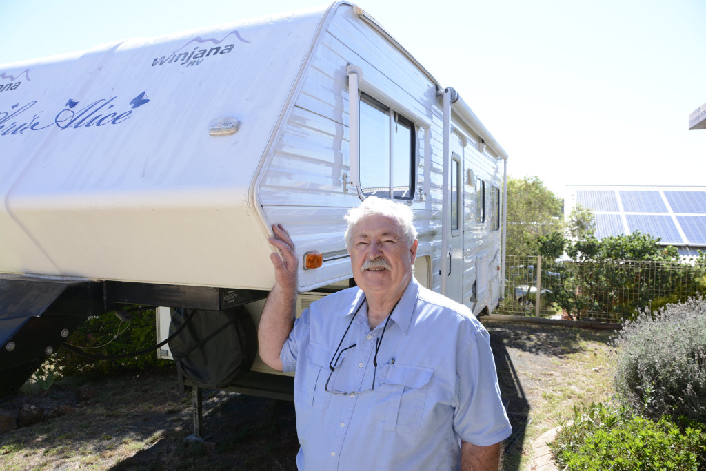 ON THE ROAD: Toowoomba caravaner Chris Martin said he's not surprised to hear the Garden City is a breeding ground for grey nomads.