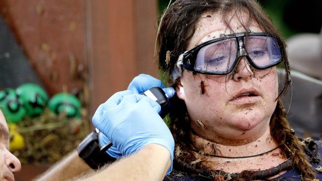 Tziporah Malkah is given attention when cockroaches lodged themselves in her ears.
Tziporah Malkah is given attention when cockroaches lodged themselves in her ears.