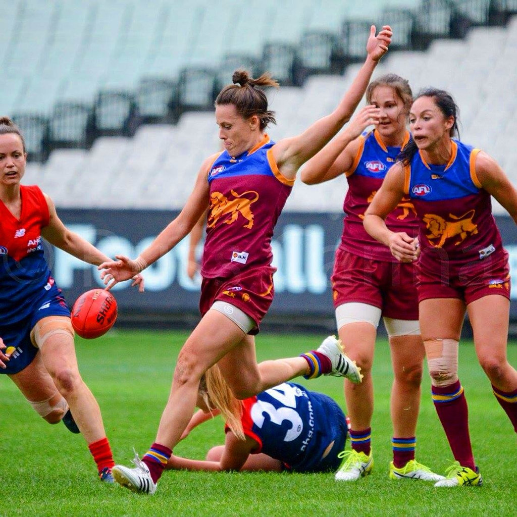 Bundaberg's Emma Zielke in action for the Brisbane Lions against Melbourne earlier this year. Bundaberg's Emma Zielke in action for the Brisbane Lions against Melbourne earlier this year.