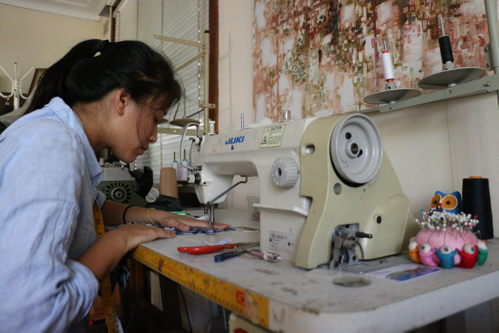 Ann Xiao at her work station. Photo: contributed Ann Xiao at her work station. Photo: contributed